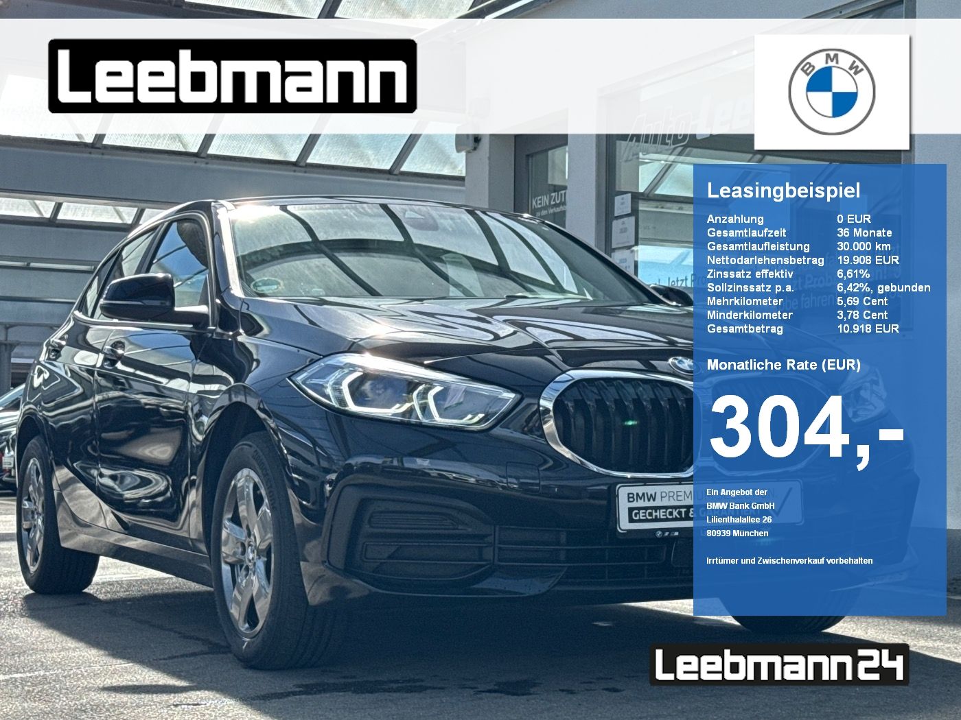 BMW 116i DKG Advantage LKH/LED GARANTIE bis 05/2029