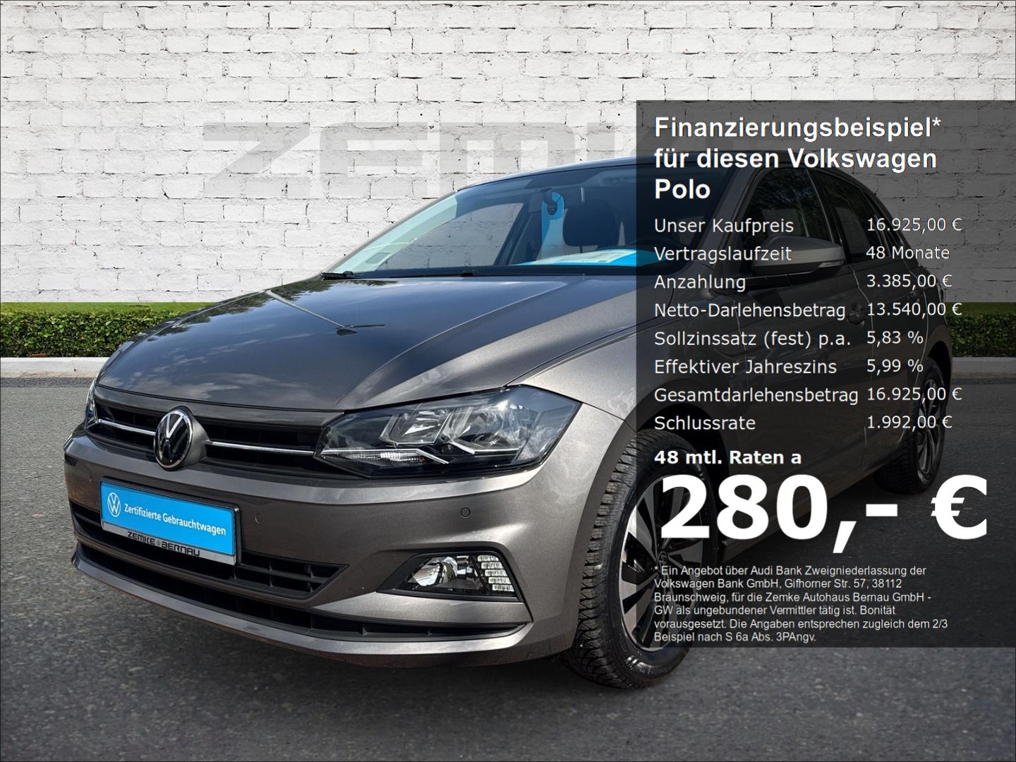 Volkswagen Polo 1.0 TSI DSG Comfortline Dyn. Kurvenlicht Ap