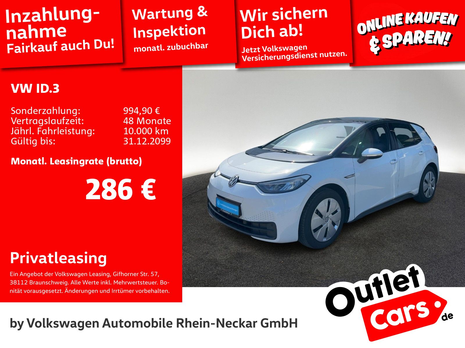 Volkswagen ID.3 Pro Performance Navi LED Klima uvm
