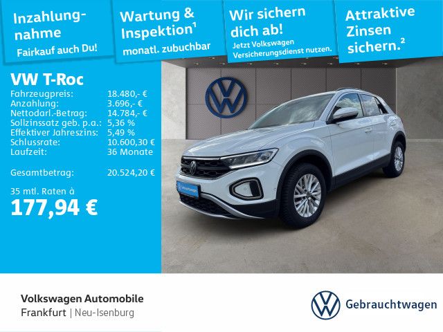 VW T-ROC 1.0 TSI Life Navi DAB+ LED FrontAssist Lan