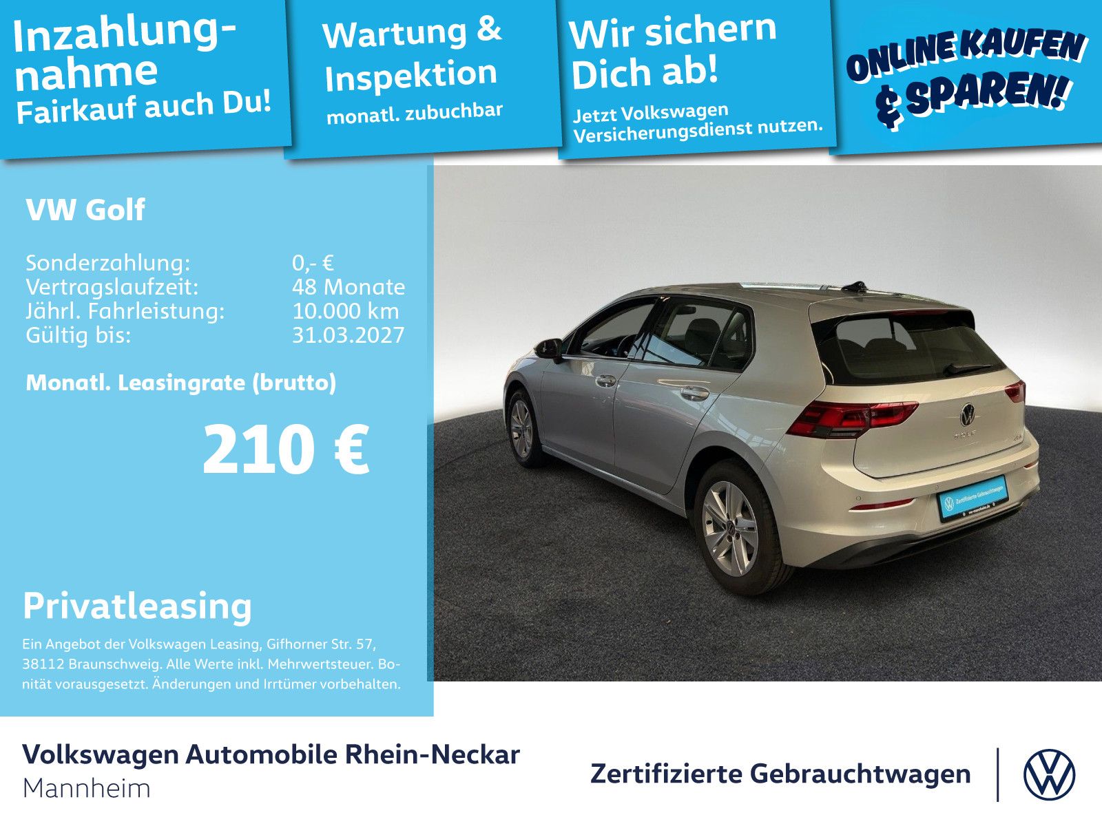 Volkswagen Golf VIII 1.0 eTSI Life DSG Navi PDC LED UVM foto 2