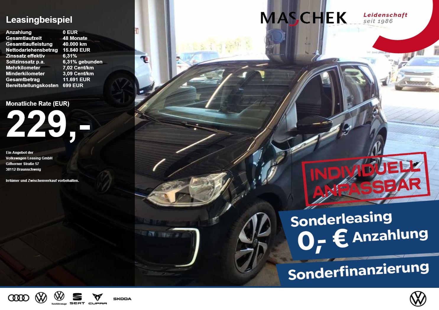 Volkswagen e-up! Max RearView Sitzh. GRA CCS MFL DAB PDC