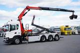 Scania G 410 / E 6 / 8 X 4 / HDS + HAKOWIEC / TRIDEM / - Scania Autotransporter