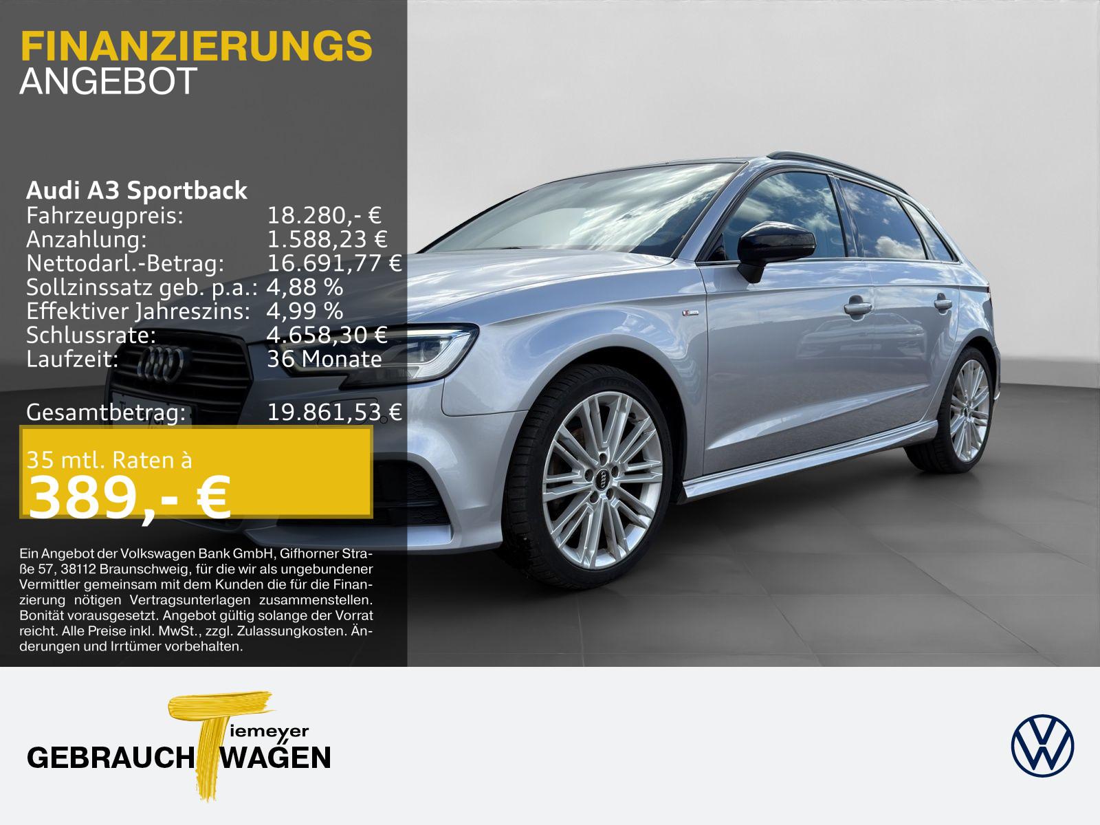 Audi A3 Sportback 2.0 TDI 2x S LINE PANO LM18 LED PDC