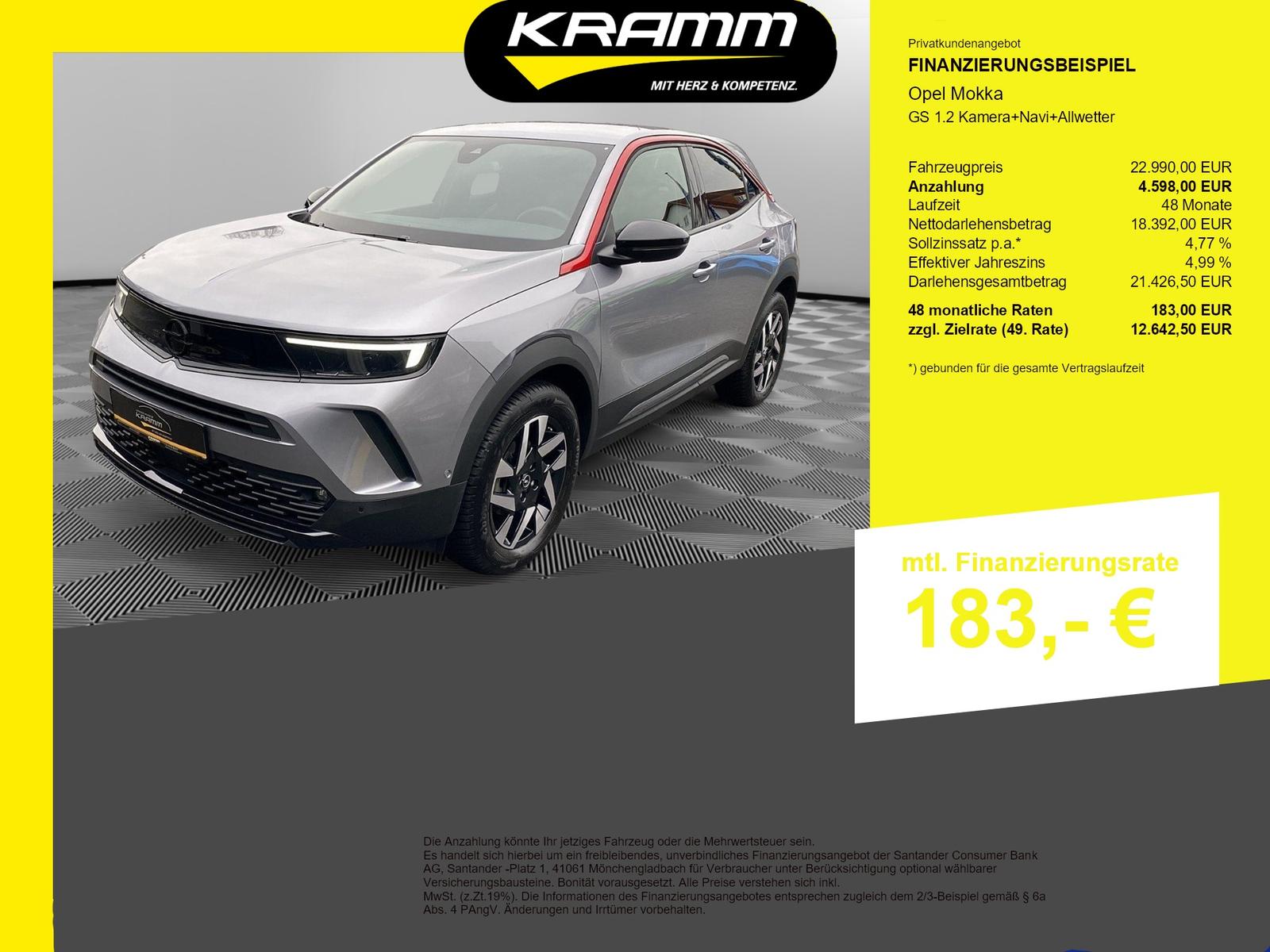 Opel Mokka GS 1.2 Kamera+Navi+Allwetter