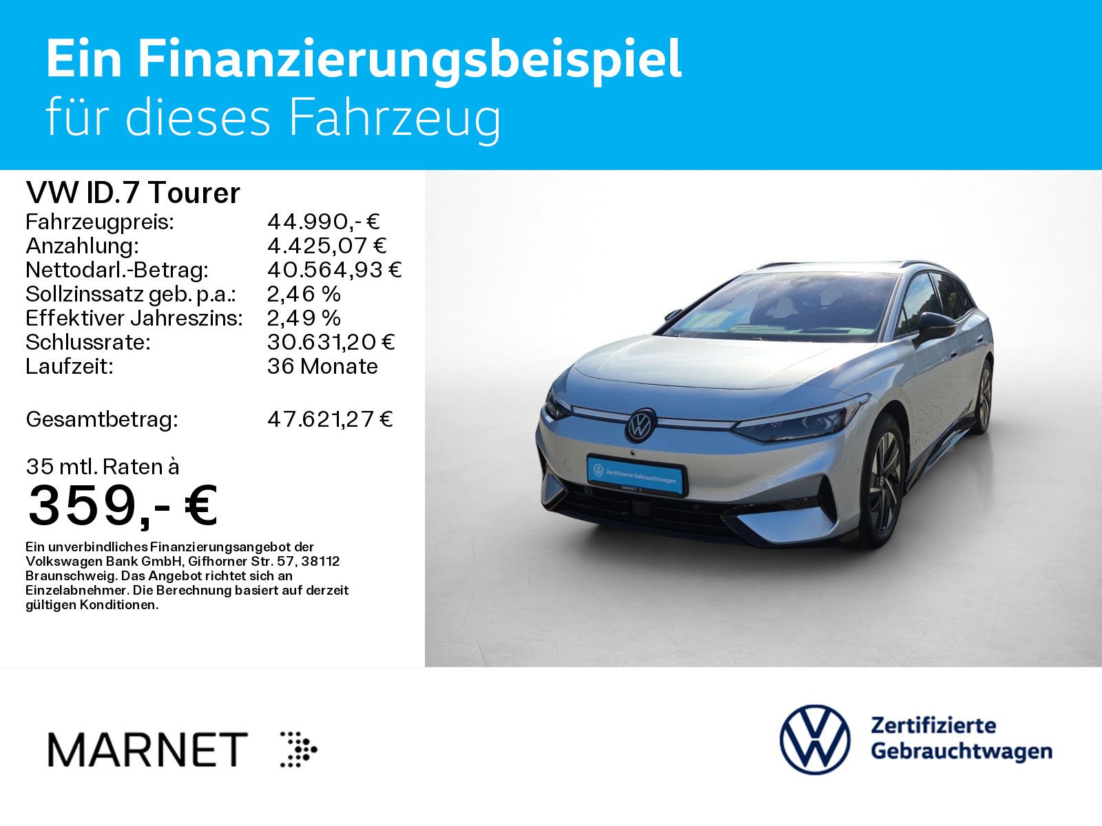 Volkswagen ID.7 Tourer Pro Navi*Wärmep.*IQ-Light*IQ-Drive*A imagem 2