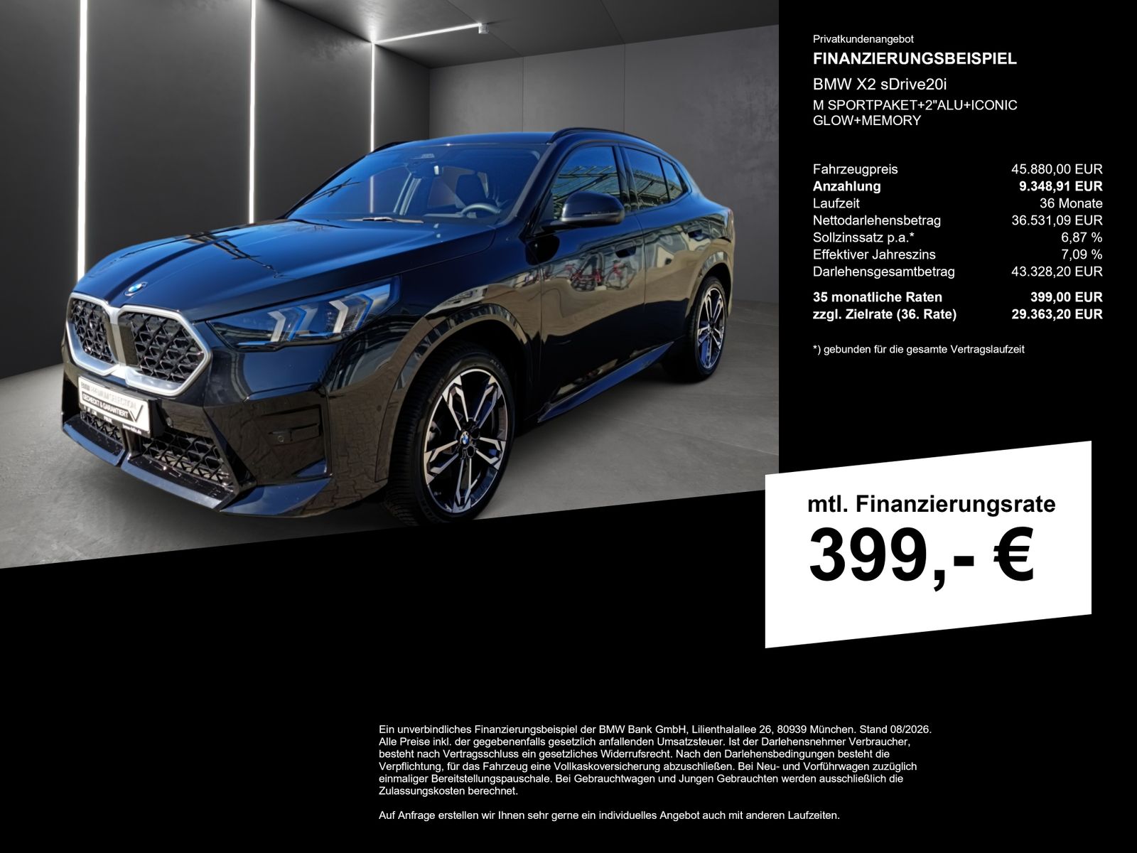 BMW X2 sDrive20i M SPORTPAKET 2 ALU ICONIC GLOW MEMO foto 2