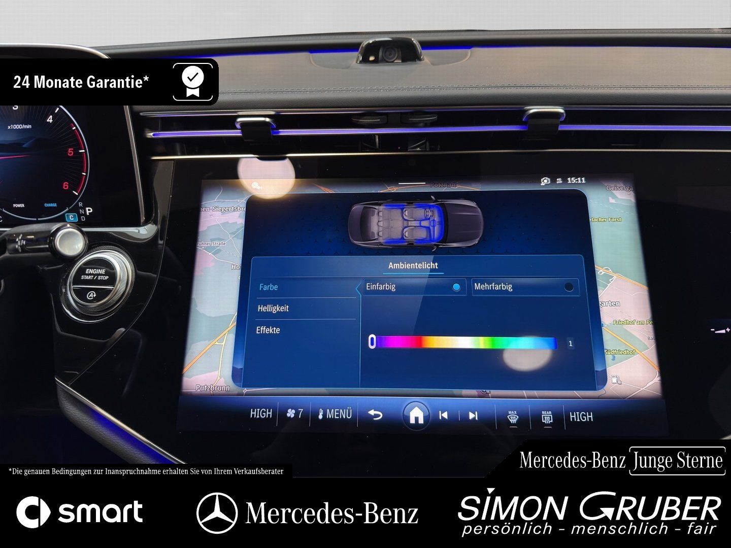 Fahrzeugabbildung Mercedes-Benz E 220 d AMG Night Pano Superscreen Burm 20 Zoll