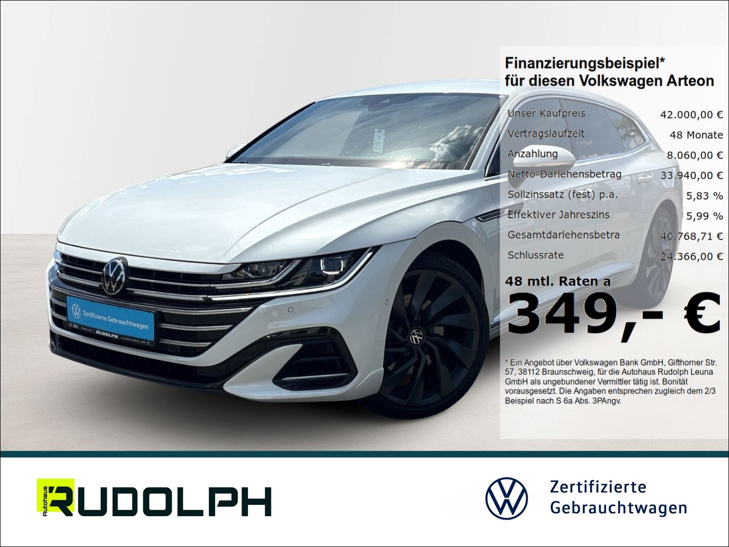VW Arteon Shooting Brake 2.0 TSI R-Line 4Motion DSG