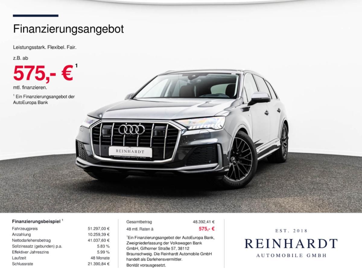 Audi Q7 50TDi Q S LINE MATRIX/ACC/HuD/PANO/360°/AHK