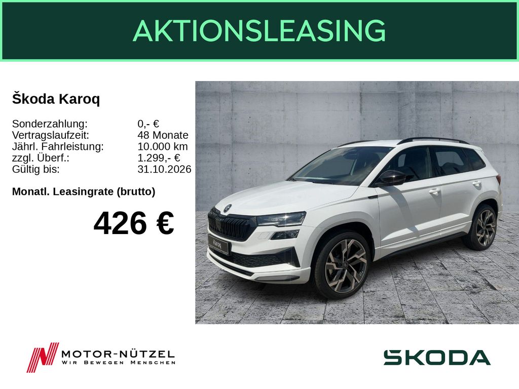 Karoq 2.0 TSI Sportline Allrad DSG DCC AHK RFK