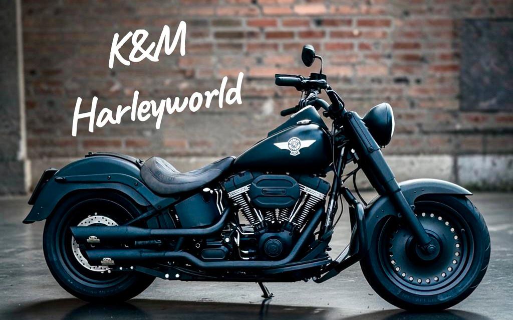 Harley-Davidson Softail Fat Boy "S" Komplett Schwarz beschichtet