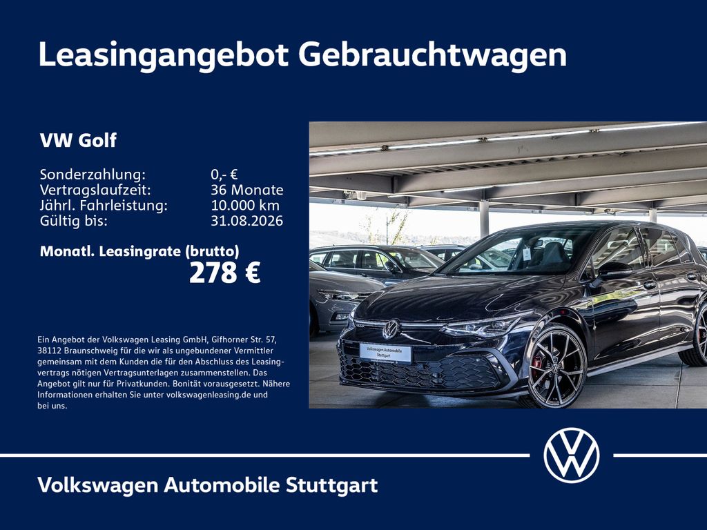 Abbildung Leasingangebot Volkswagen Golf GTD 2.0 TDI DSG Navi Kamera ACC LED SHZ
