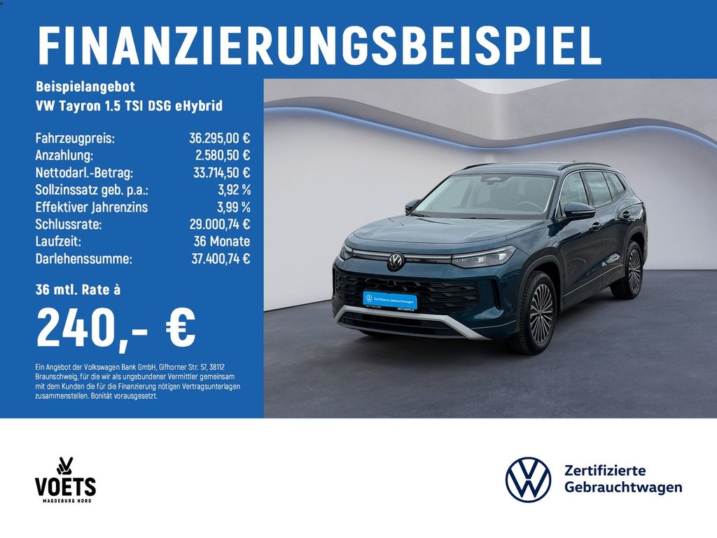 Tayron 1.5 TSI  DSG  eHybrid Life LED+NAVI+AHK+A