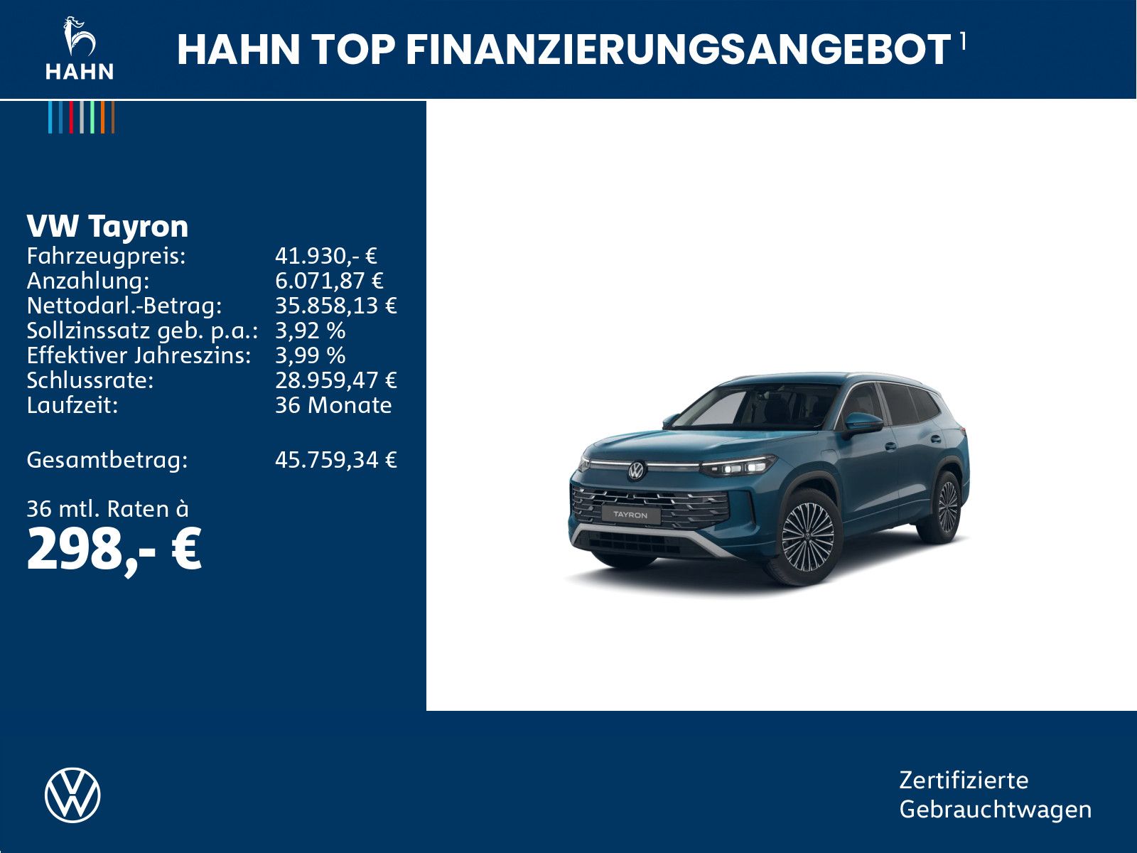 Volkswagen Tayron 1.5eHybrid DSG Elegance AHK HD-Matrix 360 foto 2