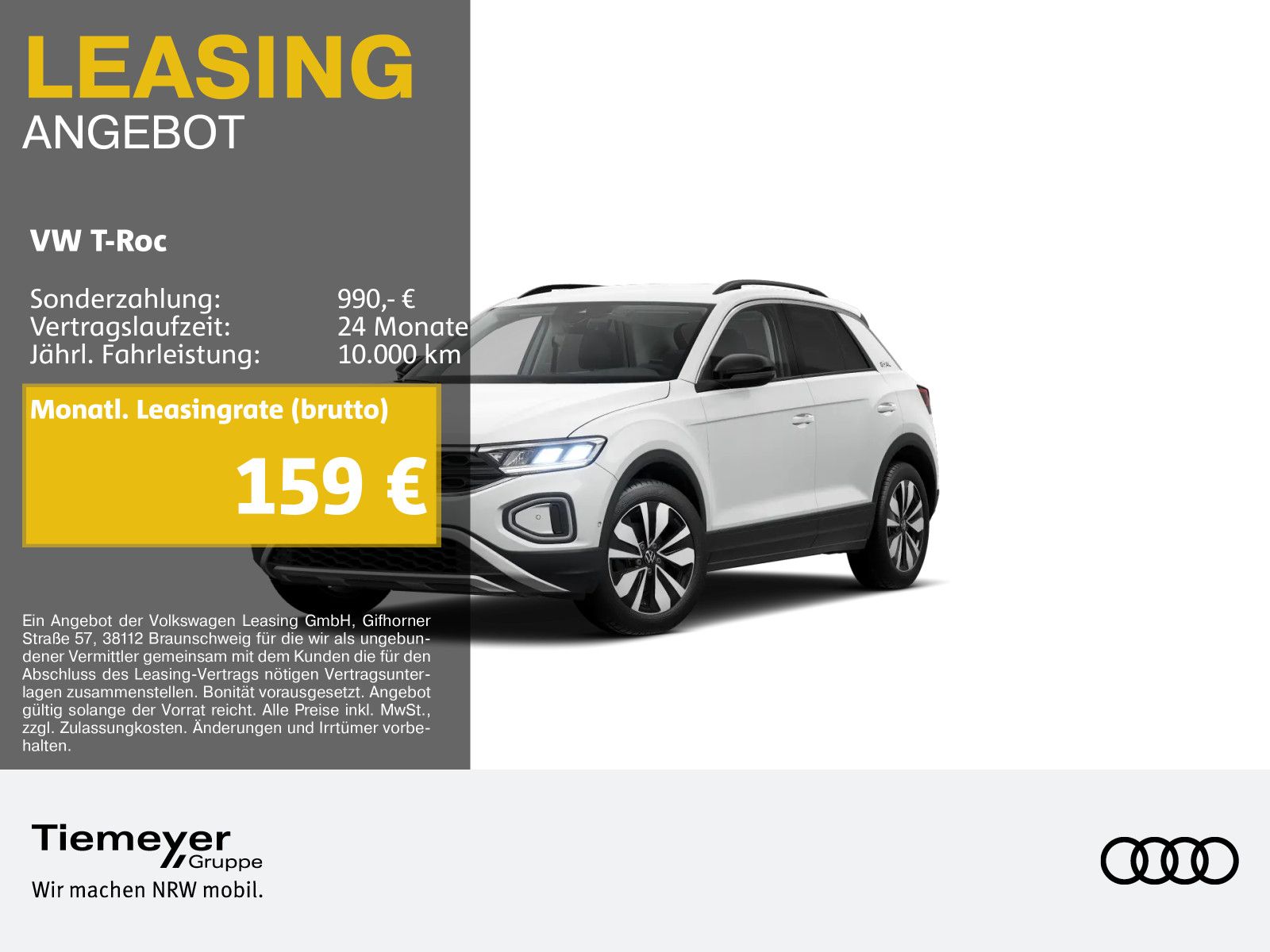 Volkswagen T-Roc 1.0 TSI GOAL NAVI LED SITZHZG PDC