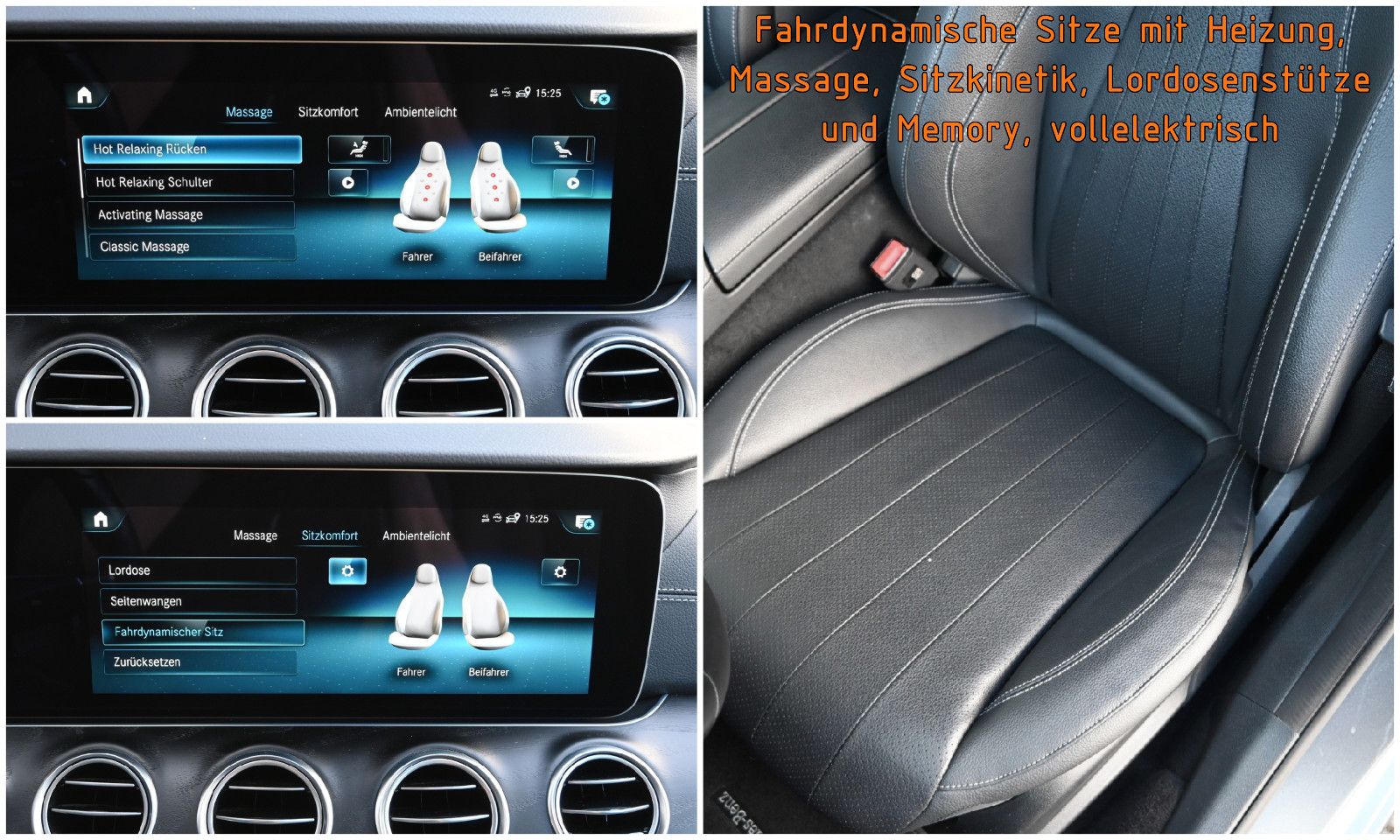 Fahrzeugabbildung Mercedes-Benz E 400 d 4M. T °ACC°AHK°AIRMATIC°MEMO°STHZG°360°