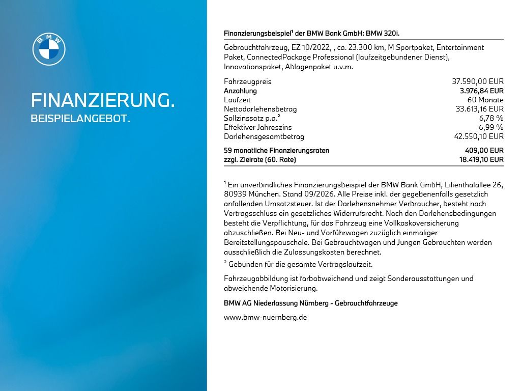 BMW 320i Touring MSport Kamera Sportsitze Abstandste foto 3
