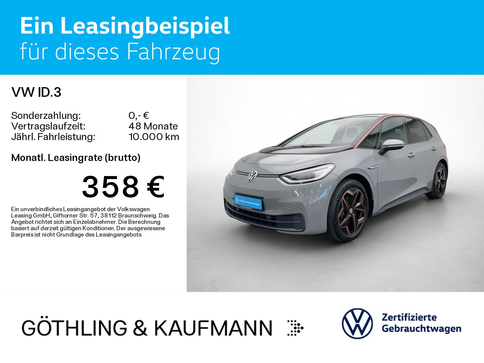 Volkswagen ID.3 Pro Performance Style*NAVI*WP*PANO*COPPER*M imagem 2