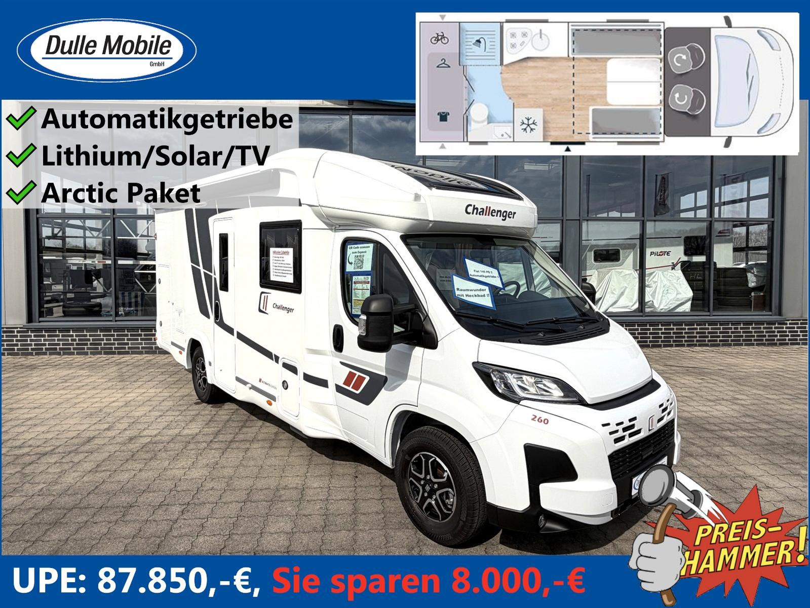 Challenger 260 Ultimate Edition *FIAT* RAUMWUNDER/HECKBAD *