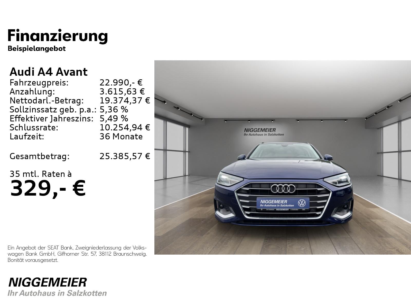 Audi A4 Avant 40TDI S tronic advanced MMI-NAVI+AHK+HE