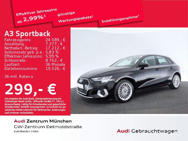 Audi A3 Sportback 40 TFSI e S tronic advanced Virtual