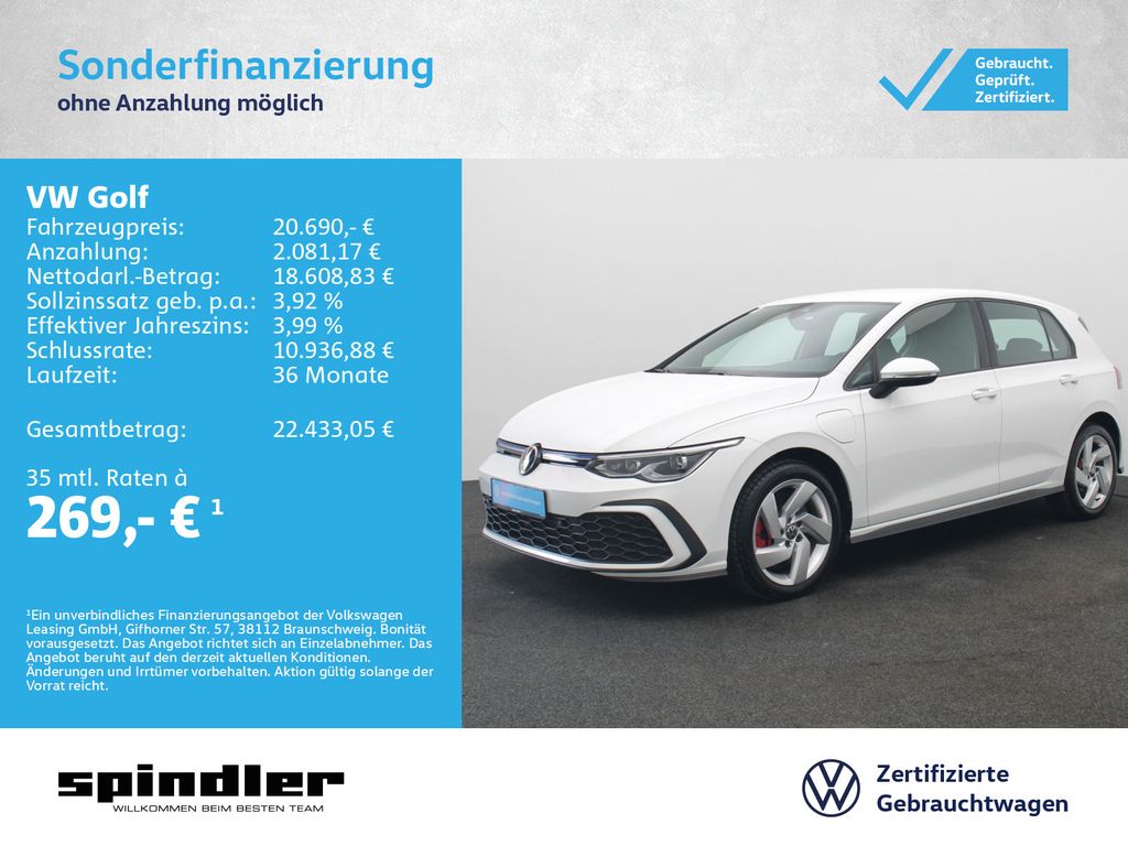 Golf VIII GTE 1.4 eHybrid DSG / CarPlay, LED+