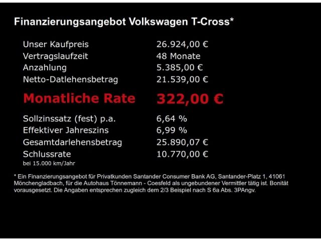 T-Cross GOAL TSI DSG+AHK+NAVI+RÜCKFAHRKAMERA+SIT