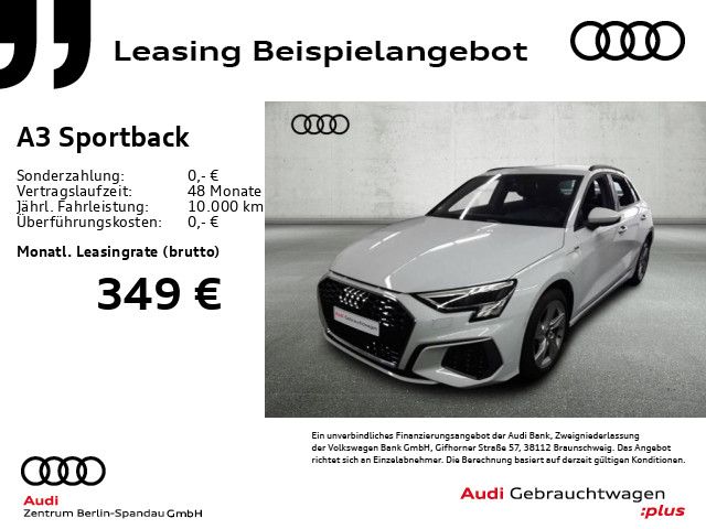 Audi A3 Sportback 40 TFSIe S Line S tro.*NAV+*LED+*