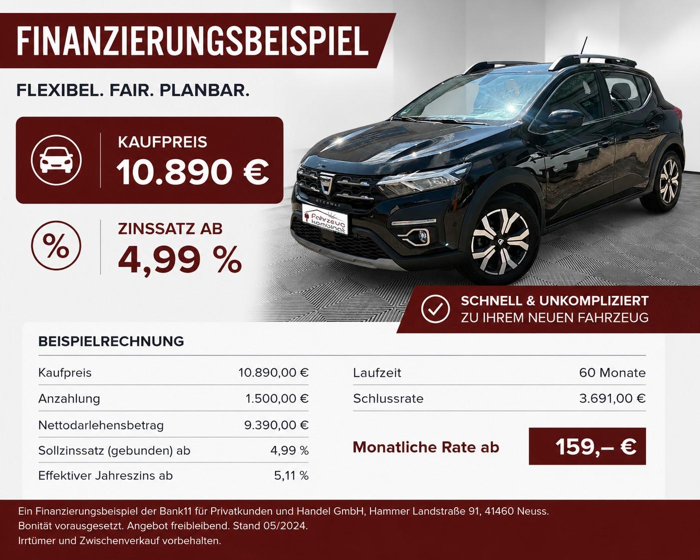 Dacia Sandero III Stepway Comfort*HU NEU*1.HAND*NAVI*