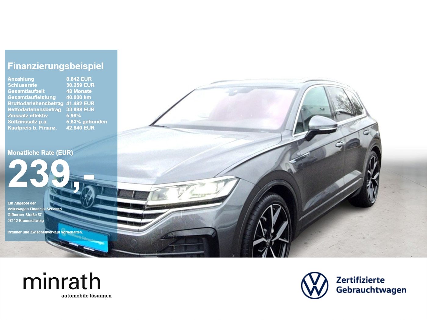 VW Touareg R-Line V6 TDI tiptronic AHK+ACC+PANO+NAV