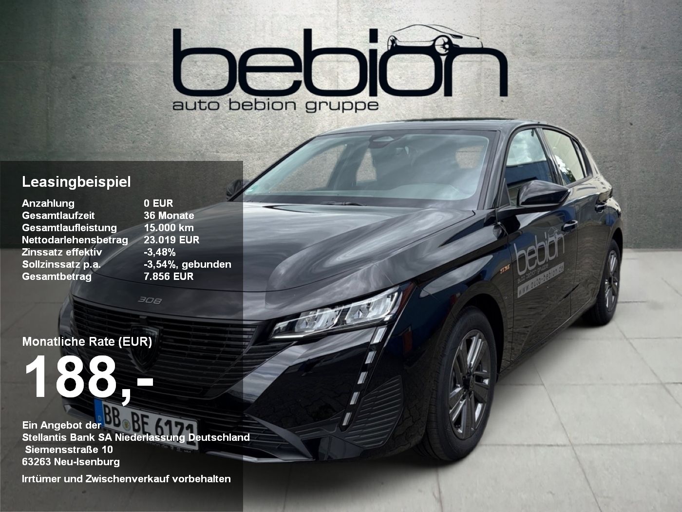 Peugeot 308 1.2 145 Style Akustikglas