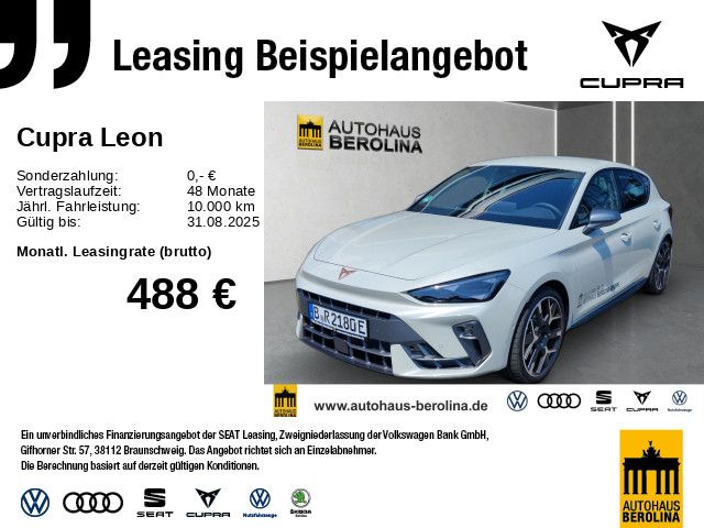 Vorschaubild: CUPRA Leon 1.5 e-Hybrid VZ DSG *MATRIX*SENNHEISER*ACC* (Fahrzeug-Nr. H06382)