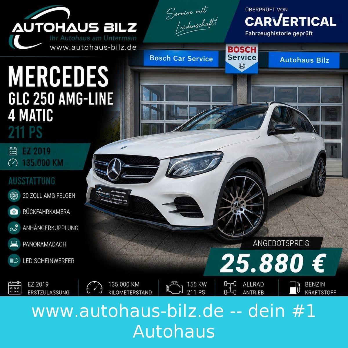 Mercedes-Benz GLC 250 4Matic*AMG-Line*Pano*AHK*Kamera*Leder*