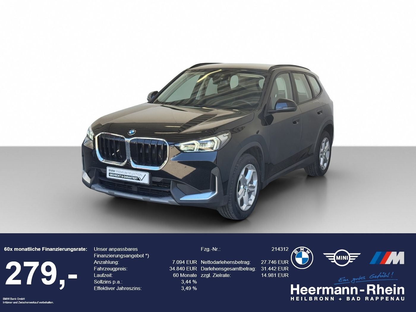 BMW X1 xDrive20dA LiveCock.HUD.LED.ParkAss.SHZ.Keyl