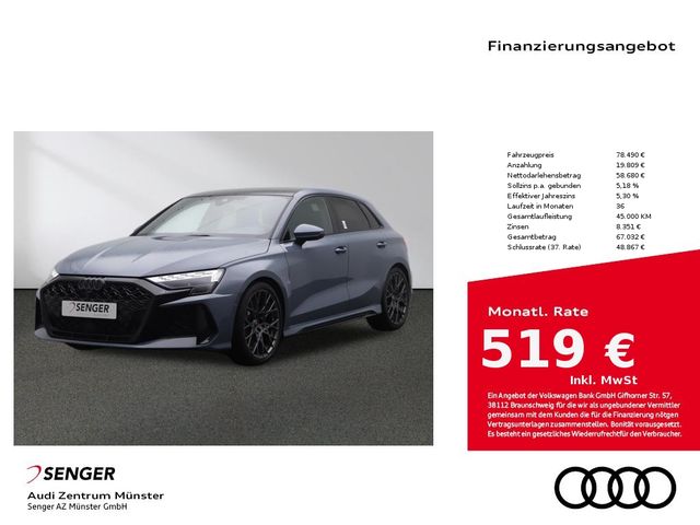 Audi RS3 Sportback S tronic Leder Navi Kamera Matrix