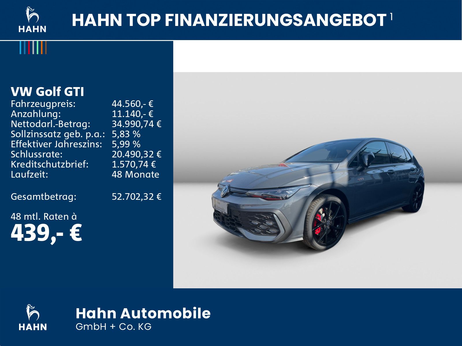 Volkswagen Golf GTI 2,0 l TSI 195 kW (265 PS) 7-G AHK 19" foto 2