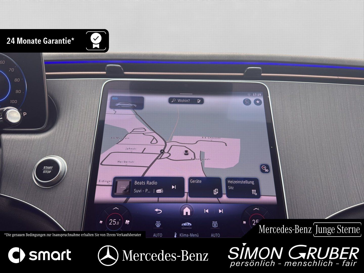 Fahrzeugabbildung Mercedes-Benz EQE 350 Edition AMG AHK WP Burm DigiL Mod 2024