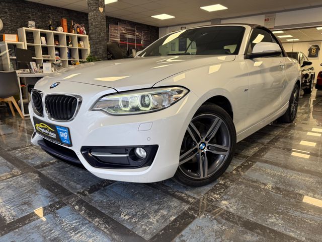 BMW 220 Baureihe 2 Cabrio 220 d Sport Line*Leder*Nav