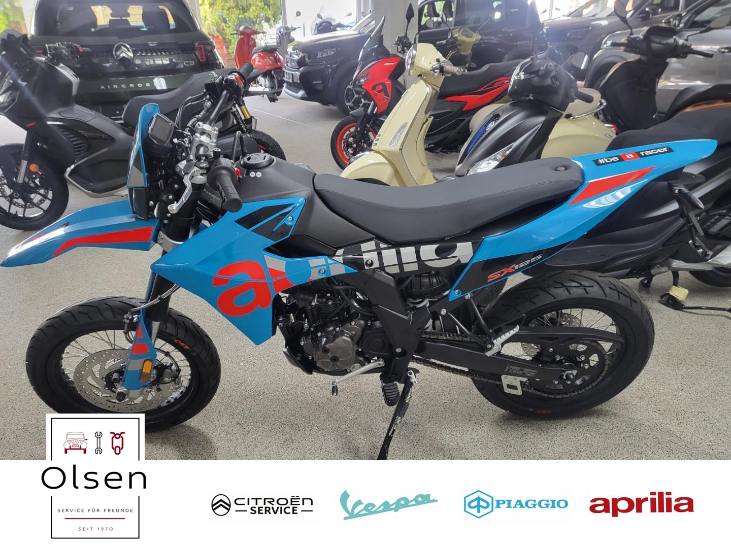 Aprilia SX 125 E5+ Tarantula Blau & Schwarz auf Lager