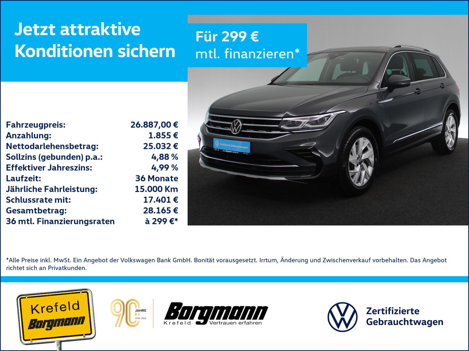 Volkswagen Tiguan 2.0 TDI Elegance 4Motion MATRIX-LED PANO