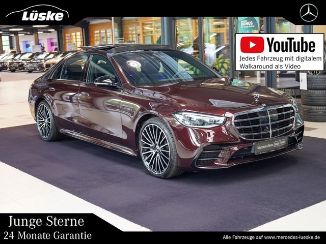 MERCEDES-BENZ S 350 d 4M AMG Line lang rubellit Exklusiv Pano