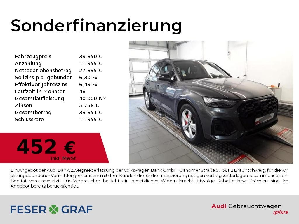 Audi Q5 55 TFSIe S Line Int B&O,AHK,HUD,Matrix,Kamera