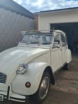 Citroën Citroen 2CV Ente H-KennungWertgutachten Tüv neu - weiße Citroën 2 CV