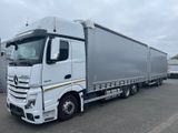 Mercedes-Benz 2x 2542 Jumbo Planenzug + Anhänger / Durchlader - Mercedes-Benz Jumbo