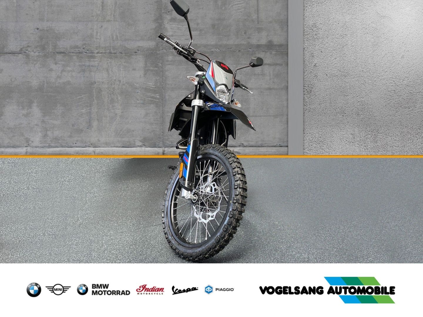 Fahrzeugabbildung Aprilia RX 125 Enduro, Modell 2023, Geländebereifung, LC