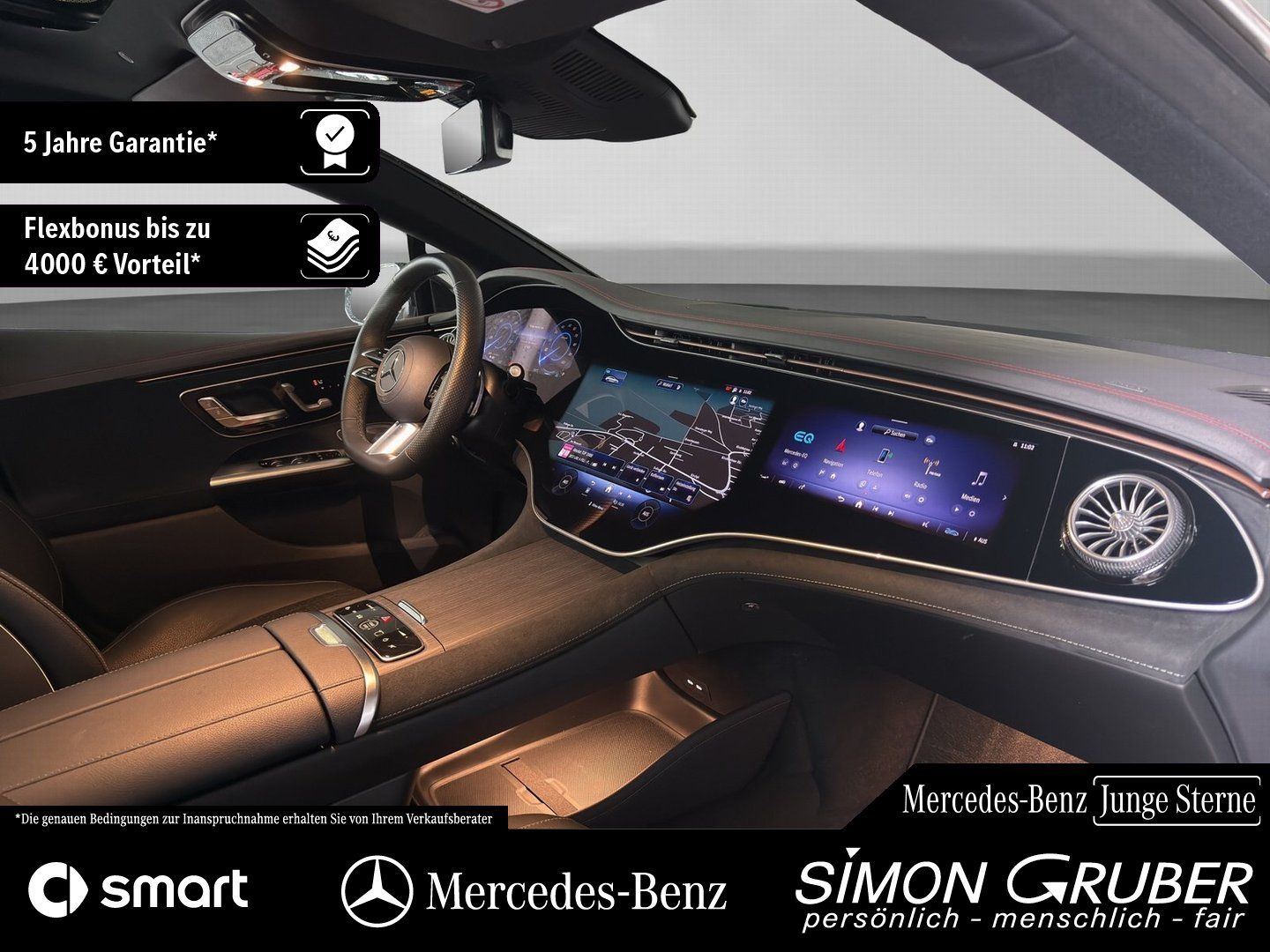 Fahrzeugabbildung Mercedes-Benz EQE 350 4M AMG Hyper Airmatic Massage Mod 2025