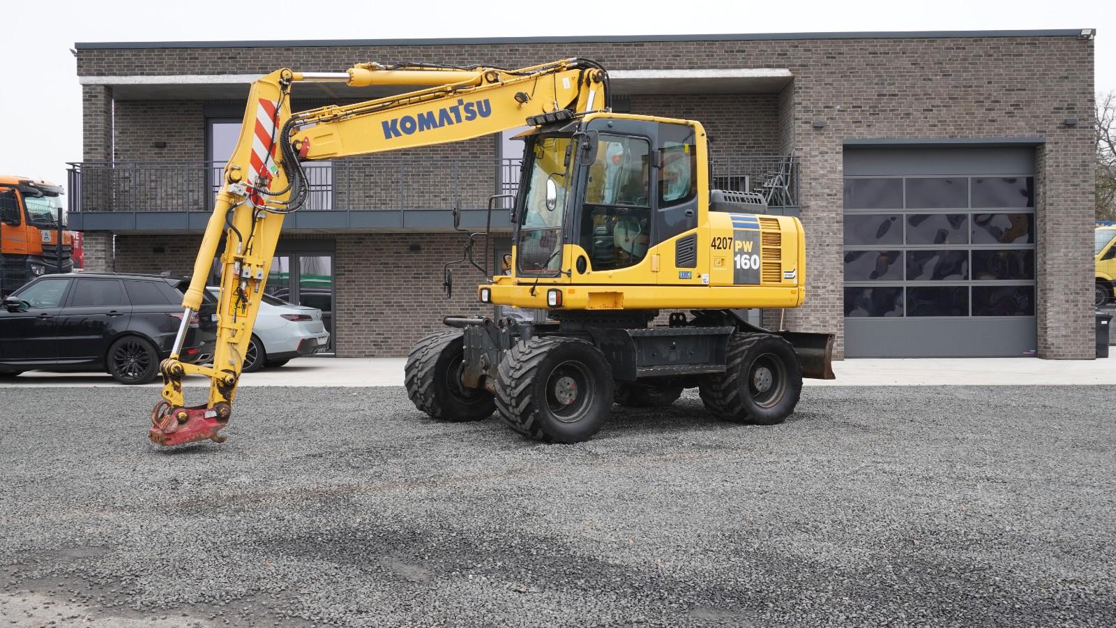 Komatsu PW160-8 PW160 Mobilbagger MS10 Zwillingsbereifun
