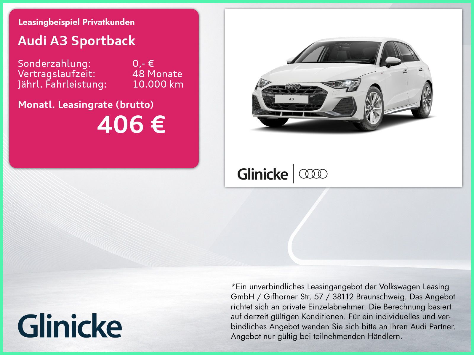 Audi A3 Sportback S line TFSI 85 kW S tronic