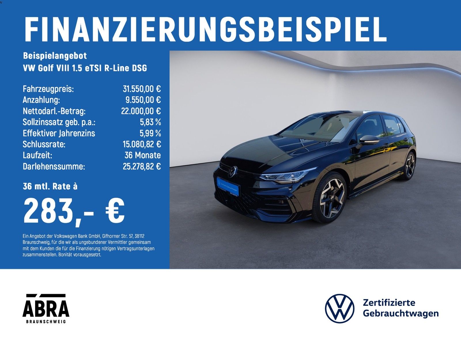 Volkswagen Golf VIII 1.5 eTSI R-Line DSG LED NAV ACC CAM DA foto 1